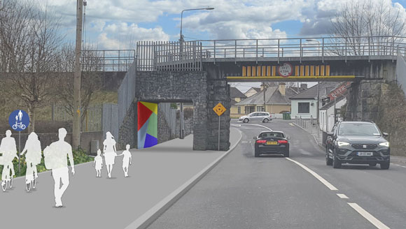 After view of the Travel scheme for the Tulla Road in Ennis